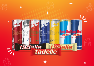 Enerjisi Tavan Yaptıran İkili: Red Bull + Tadelle 65 TL