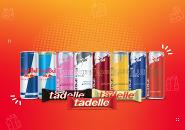 Enerjisi Tavan Yaptıran İkili: Red Bull + Tadelle 75 TL!