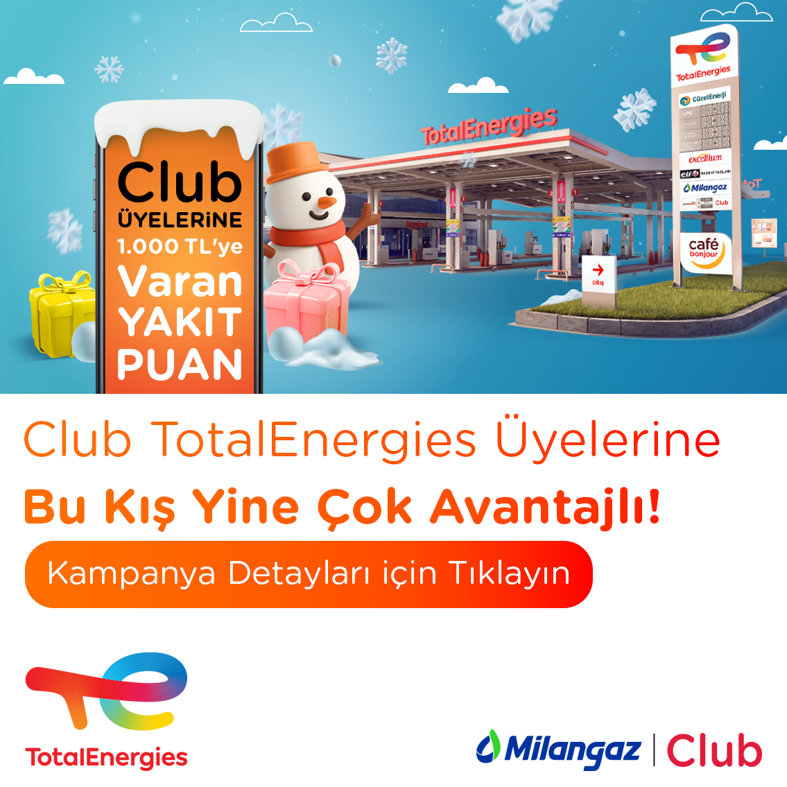 CLUB Üyelerine 1000 TL’ye Varan Yakıt Puan Hediye