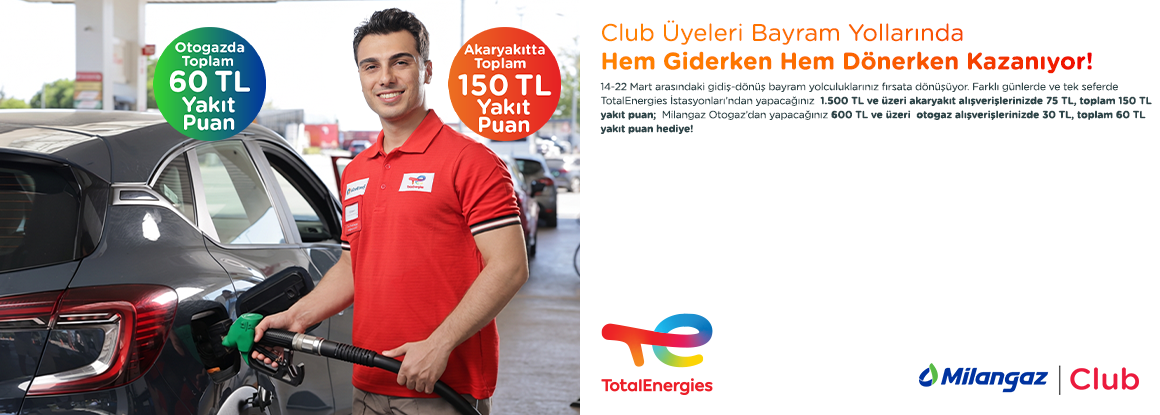 Club Üyeleri Bayram Yollarında Hem Giderken Hem Dönerken Kazanıyor!