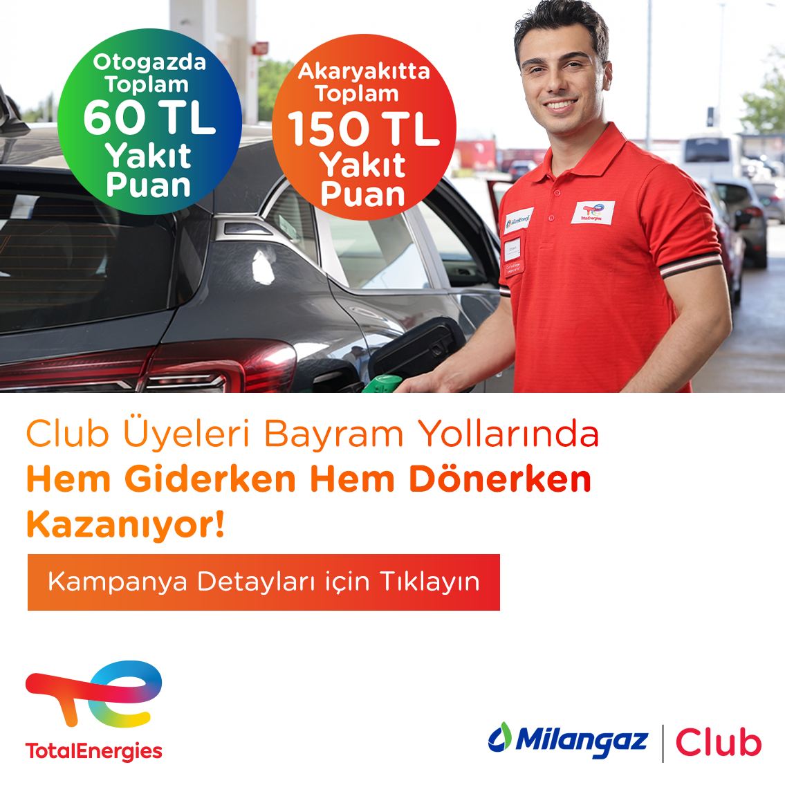 Club Üyeleri Bayram Yollarında Hem Giderken Hem Dönerken Kazanıyor!
