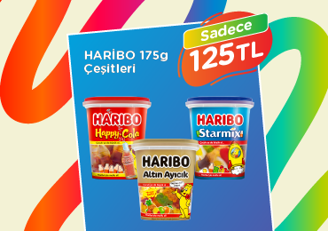 Haribo 175 Gram Çeşitleri 125 TL!